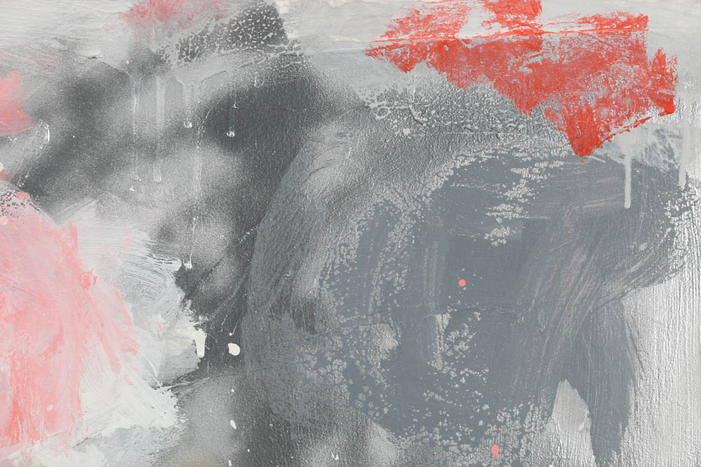 Robbie Kemper Original Acrylic on Canvas "Silver & Gold"