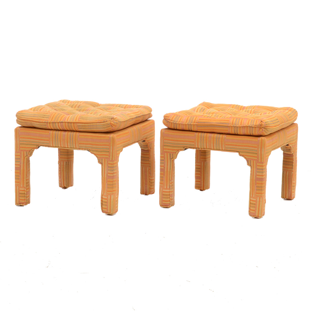 Pair of Upholstered Stools