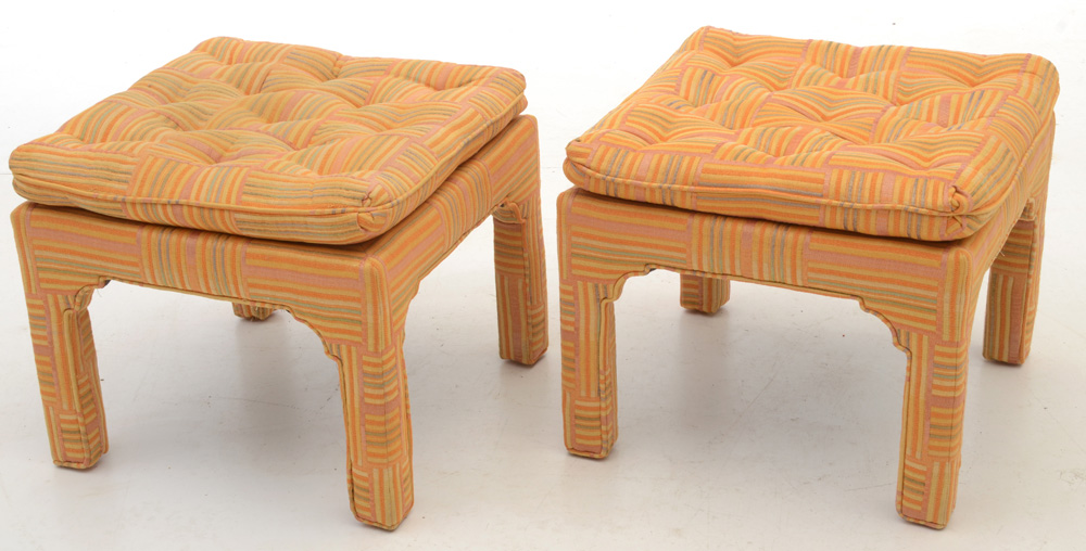 Pair of Upholstered Stools