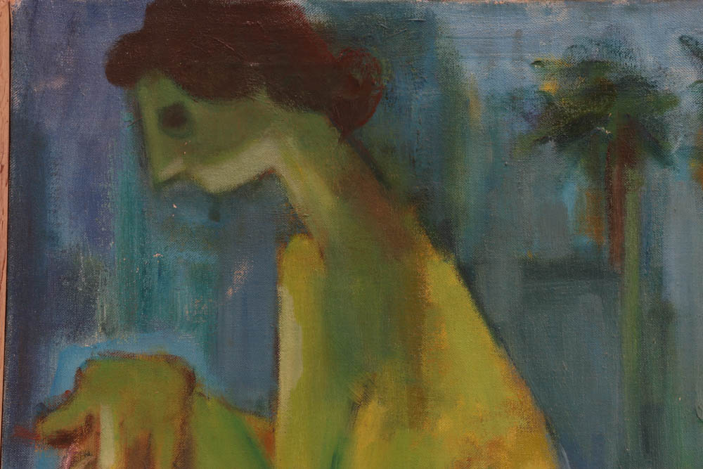 Original Abstract Expressionist Figurative Oil on Canvas