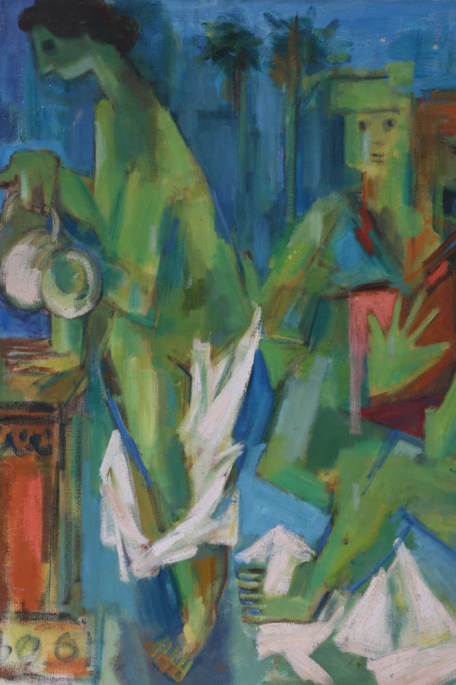 Original Abstract Expressionist Figurative Oil on Canvas