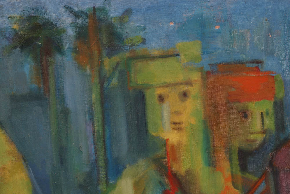 Original Abstract Expressionist Figurative Oil on Canvas