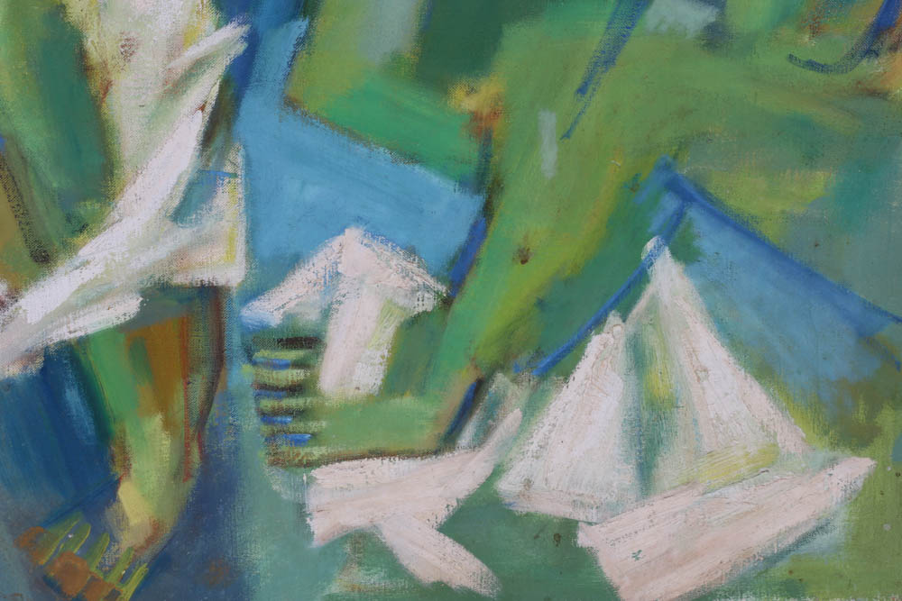 Original Abstract Expressionist Figurative Oil on Canvas