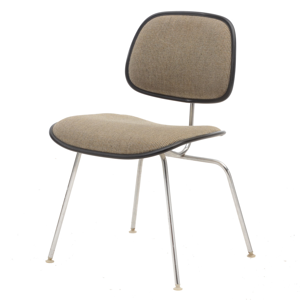 Upholstered "DCM" Chair by Eames for Herman Miller