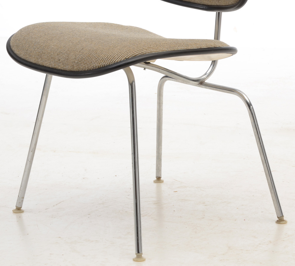 Upholstered "DCM" Chair by Eames for Herman Miller