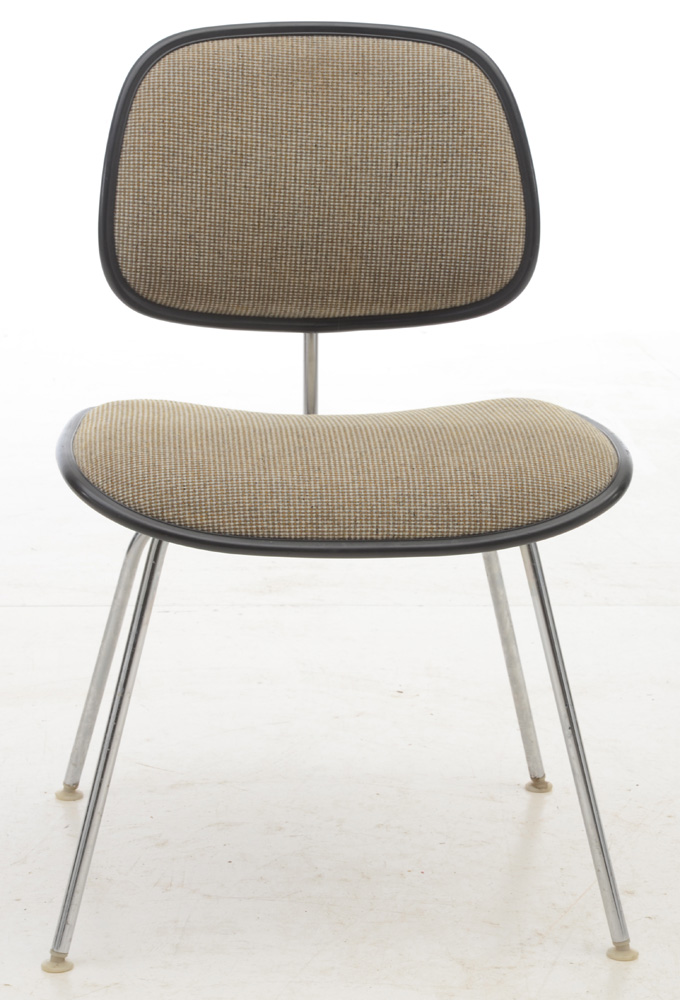 Upholstered "DCM" Chair by Eames for Herman Miller