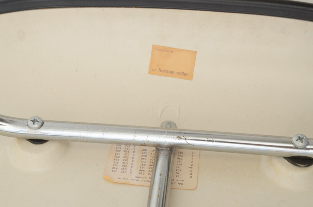 Upholstered "DCM" Chair by Eames for Herman Miller