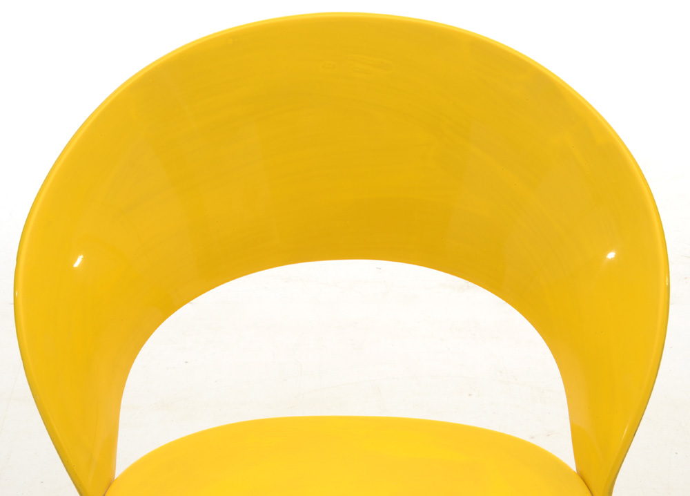 Nanna Ditzel Yellow Fiberglass Chair