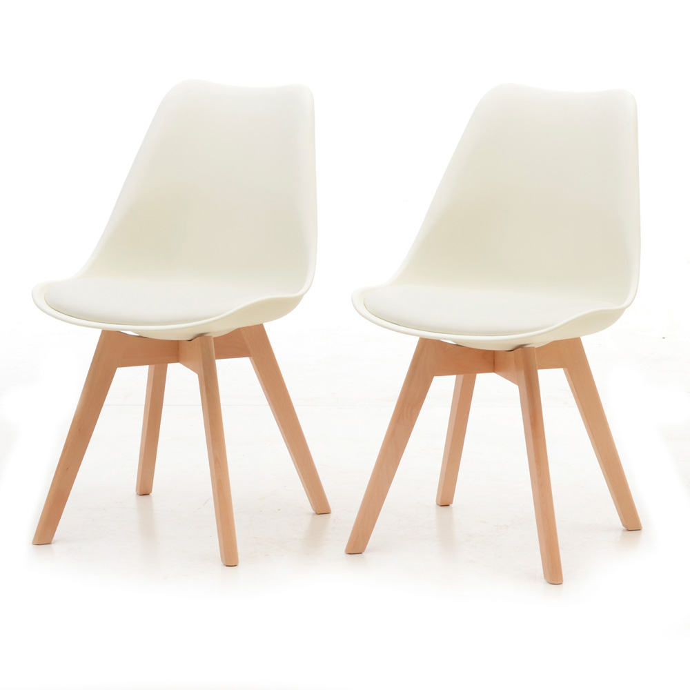 Pair of Wade Logan "Dakota" Side Chairs in White