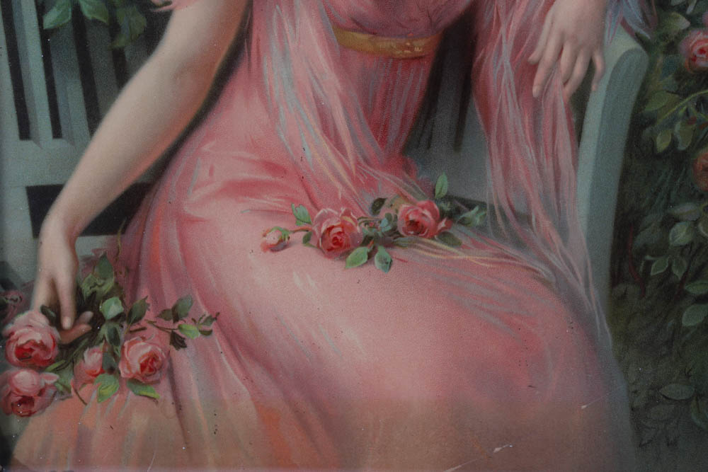 Pre-Prohibition Fehr Beer Framed Lithograph Advertising Sign