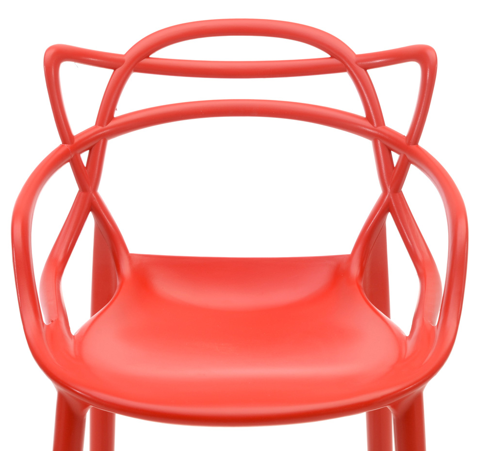 Modway "Entangled" Bar Stool and Chairs in Red