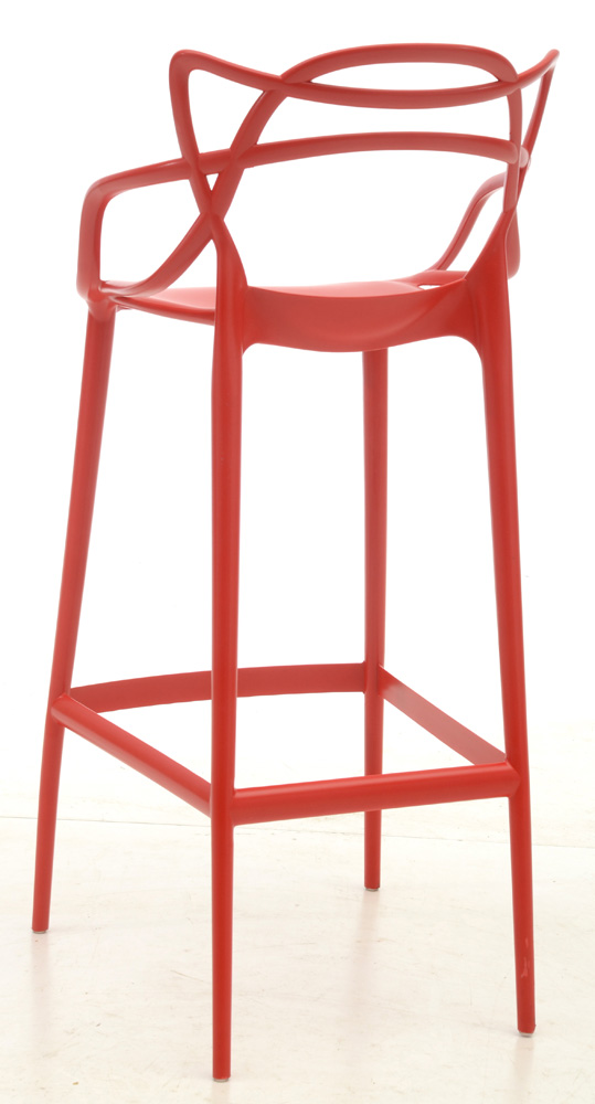 Modway "Entangled" Bar Stool and Chairs in Red