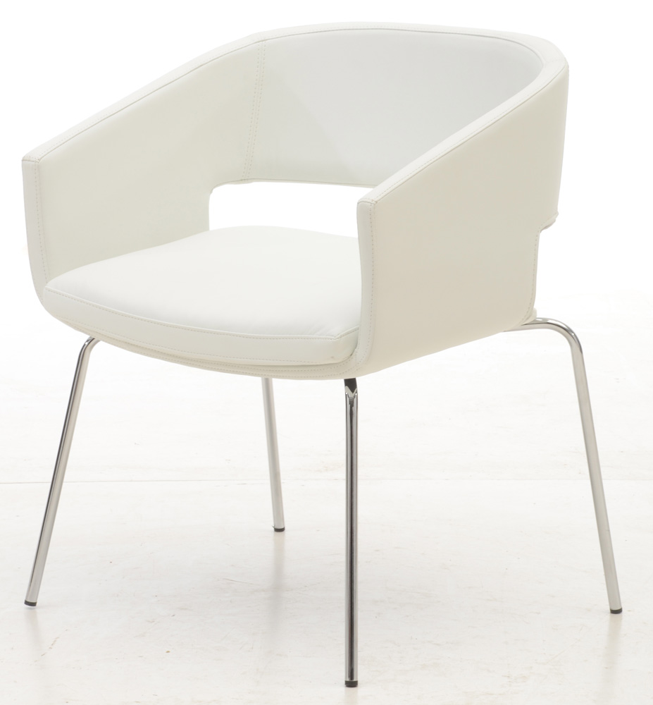 Pair of Euro Style "Amelia" Chairs in White