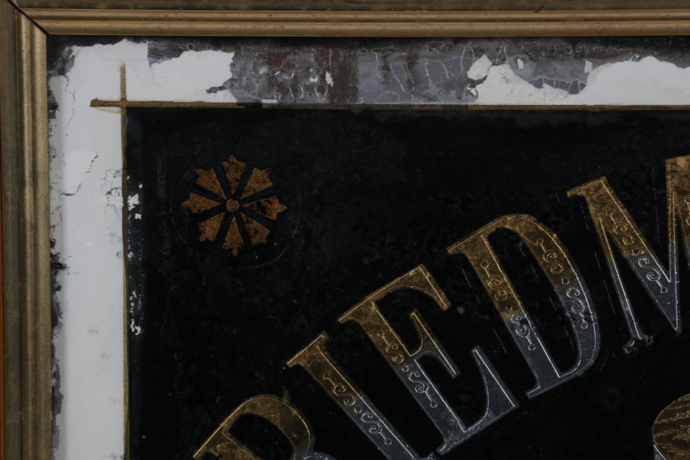 Friedman & Swift's Buttterine Framed Glass Advertising Sign