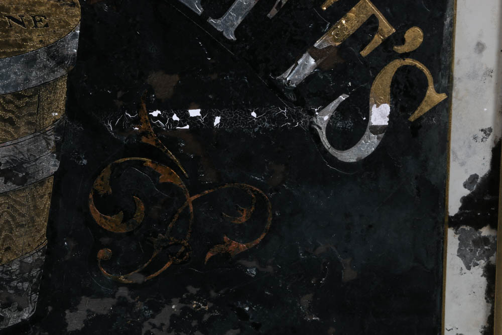 Friedman & Swift's Buttterine Framed Glass Advertising Sign