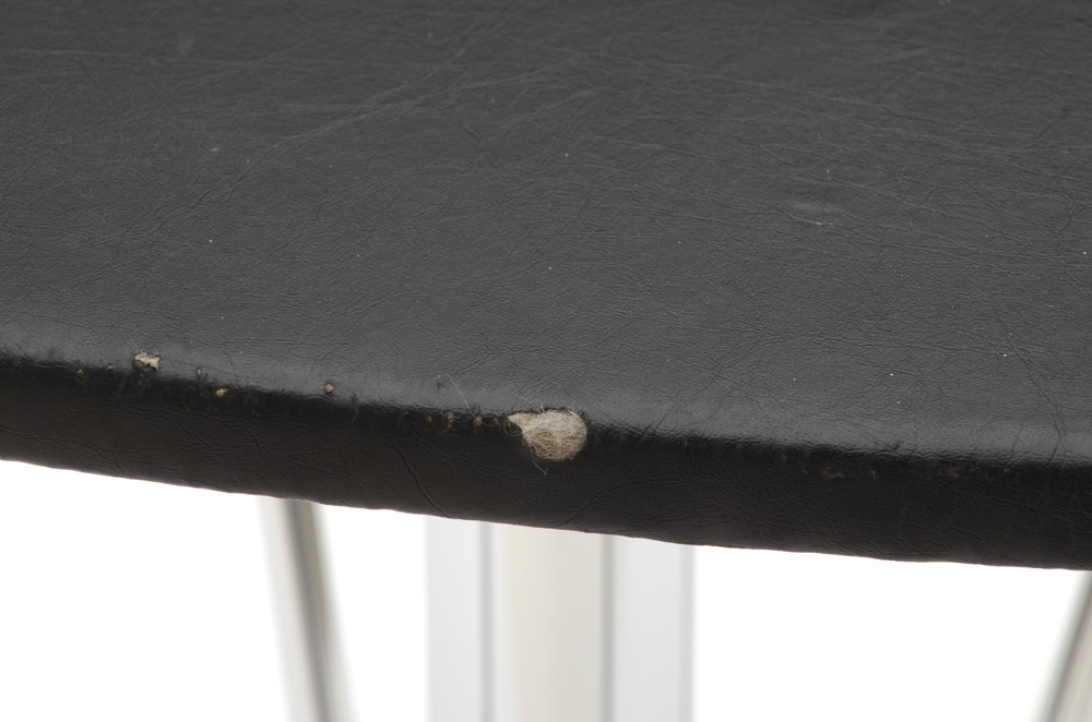 Leather Veneered Modernist Side Table