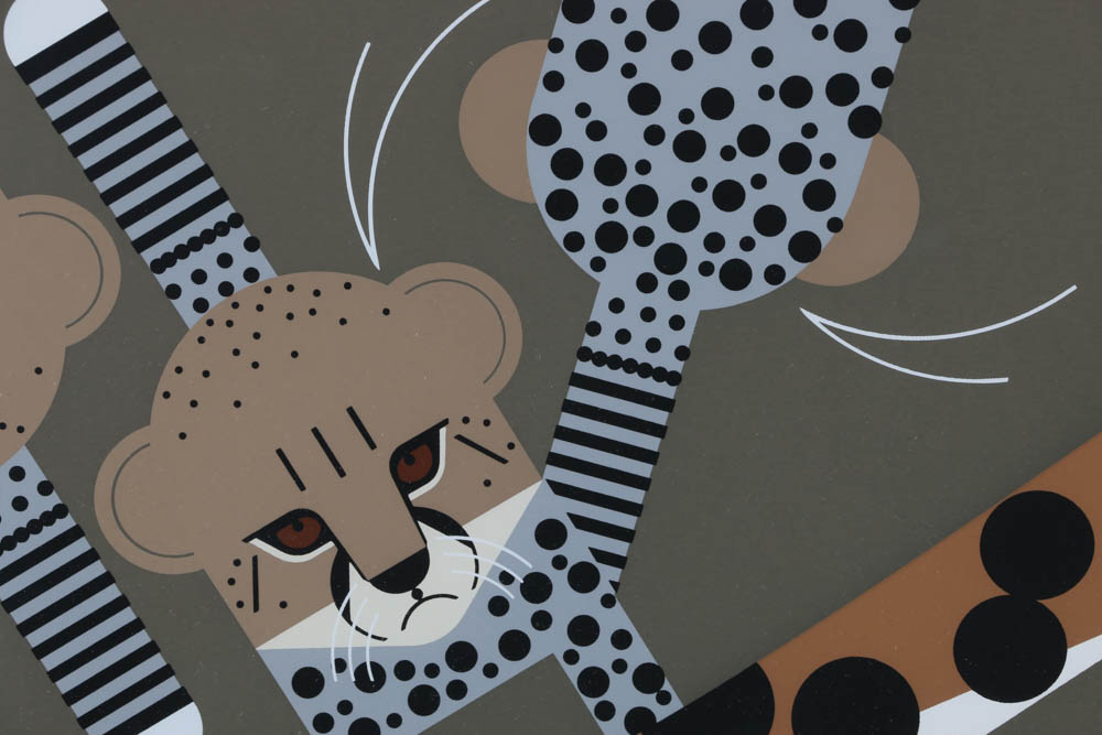 Charley Harper Signed Limited Edition Serigraph "Convivial Pursui