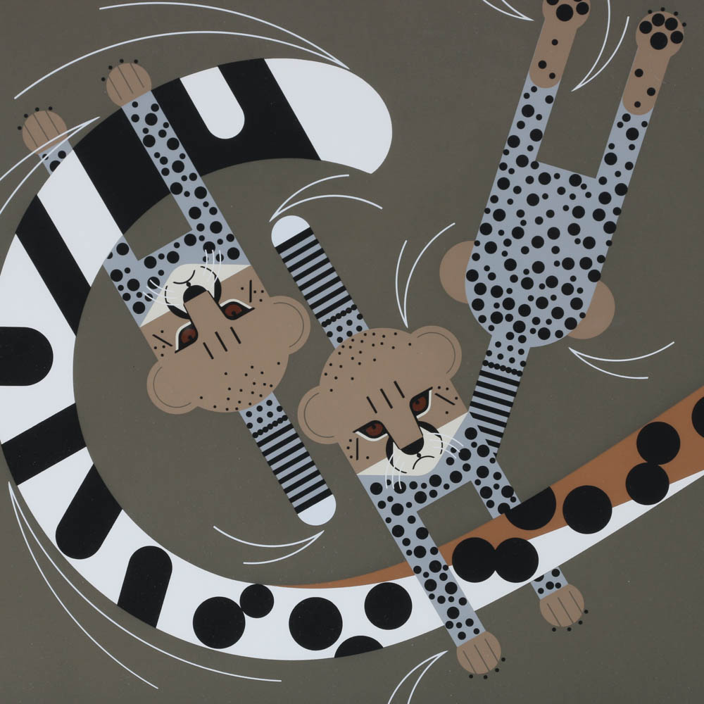 Charley Harper Signed Limited Edition Serigraph "Convivial Pursui