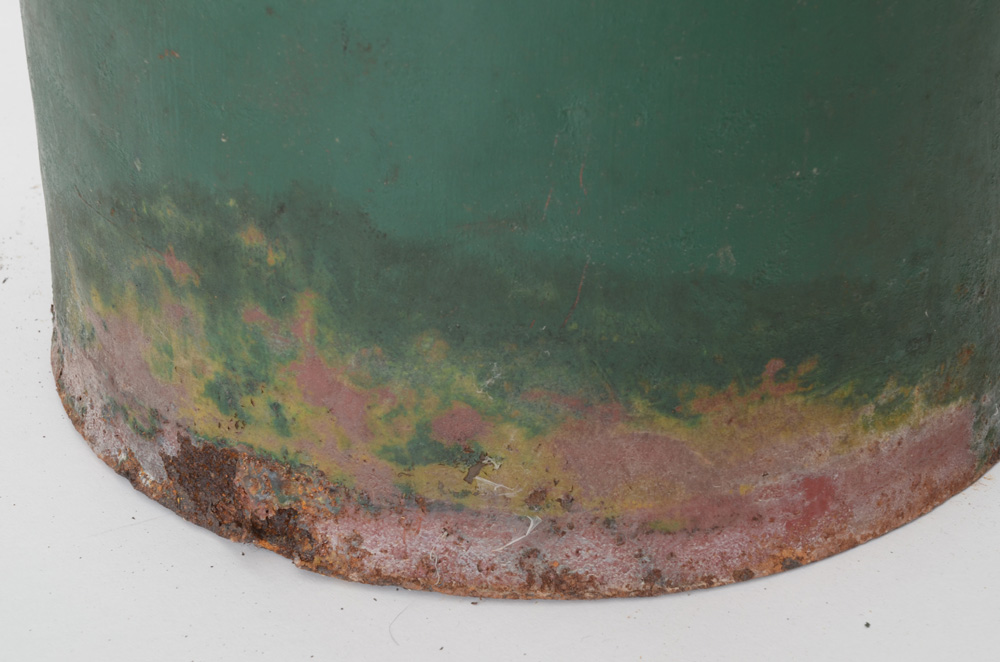 Hand-Painted Metal Milk Jug