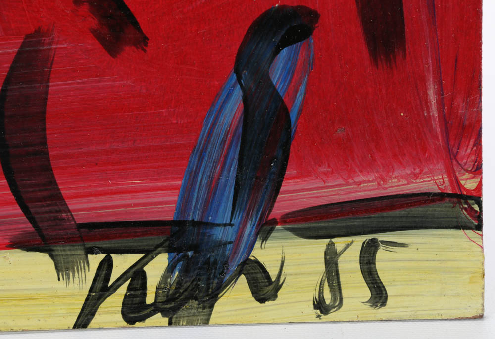 Peter Keil Original 1985 Oil on Masonite "Red Sea"