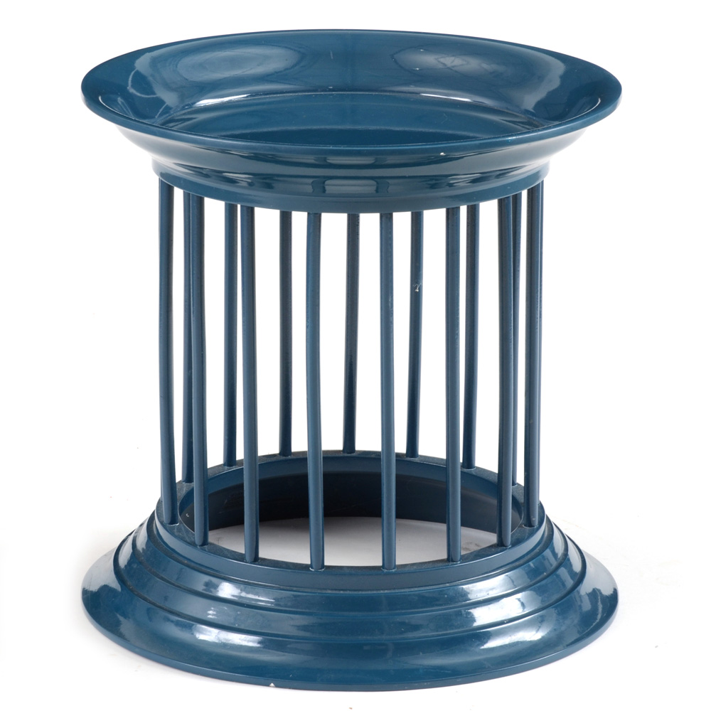 West Elm "Gates Lacquer" Blue Side Table
