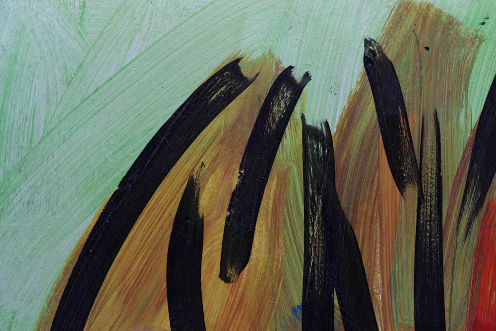 Peter Keil Original 1990 Oil on Masonite "Andy Warhol"