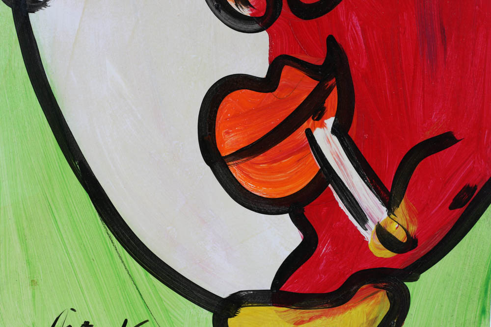 Peter Keil Original 1990 Oil on Masonite "Andy Warhol"