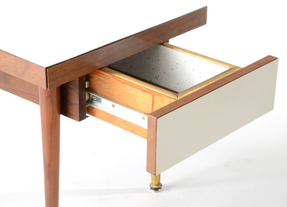 White Laminate Side Table