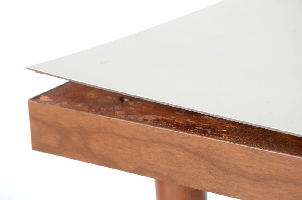 White Laminate Side Table