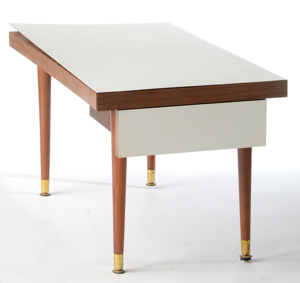 White Laminate Side Table