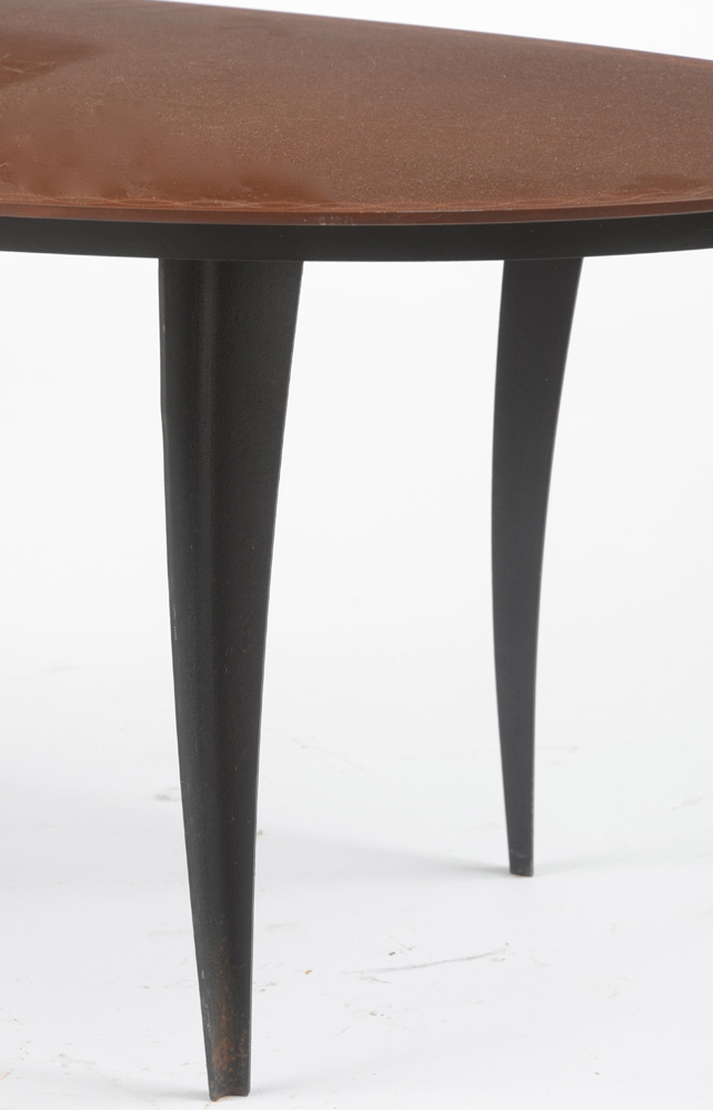 Oval Painted Steel Coffee Table
