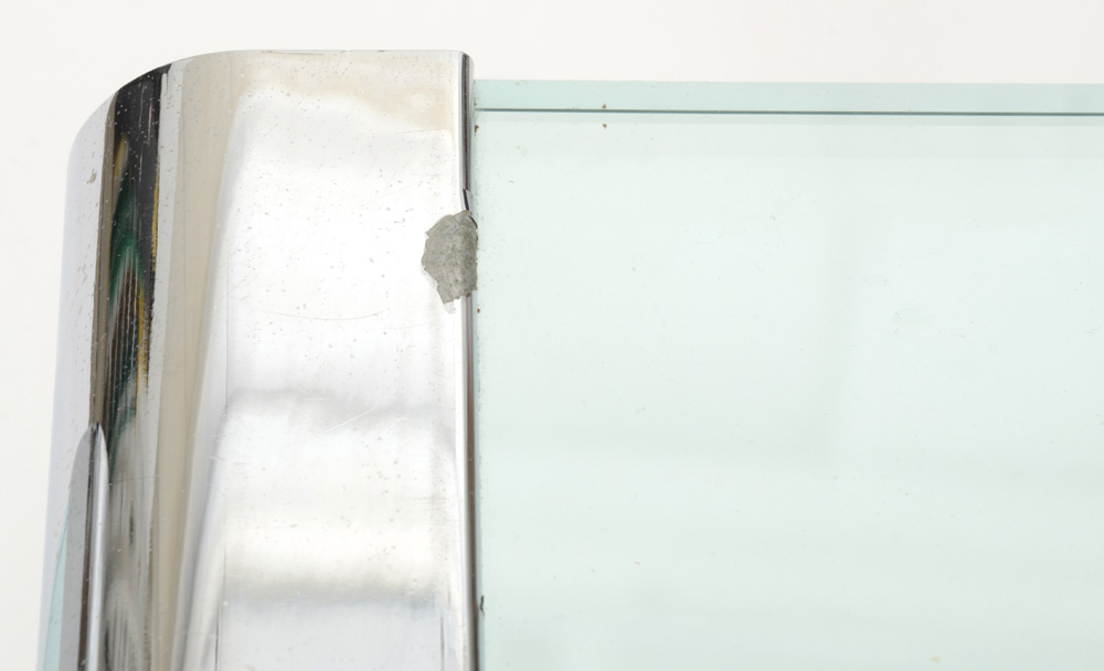 Pair of Pace Chrome and Glass Occasional Tables