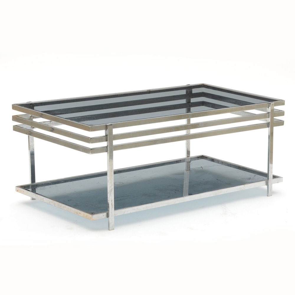 Modernist Glass Top Coffee Table