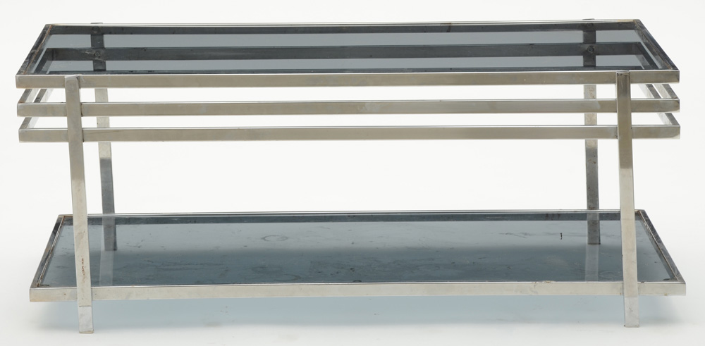 Modernist Glass Top Coffee Table