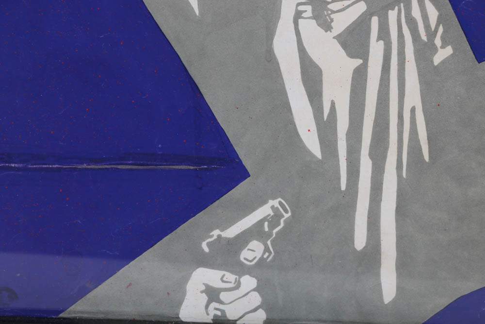 Timofei Andreevich Lyashchuk Original 1973 Mixed Media Prototype for Russian Propaganda Movie "The Chronicle of Night"