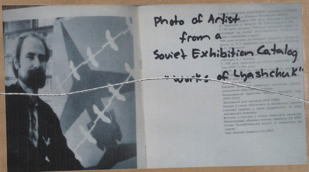 Timofei Andreevich Lyashchuk Original 1973 Mixed Media Prototype for Russian Propaganda Movie "The Chronicle of Night"