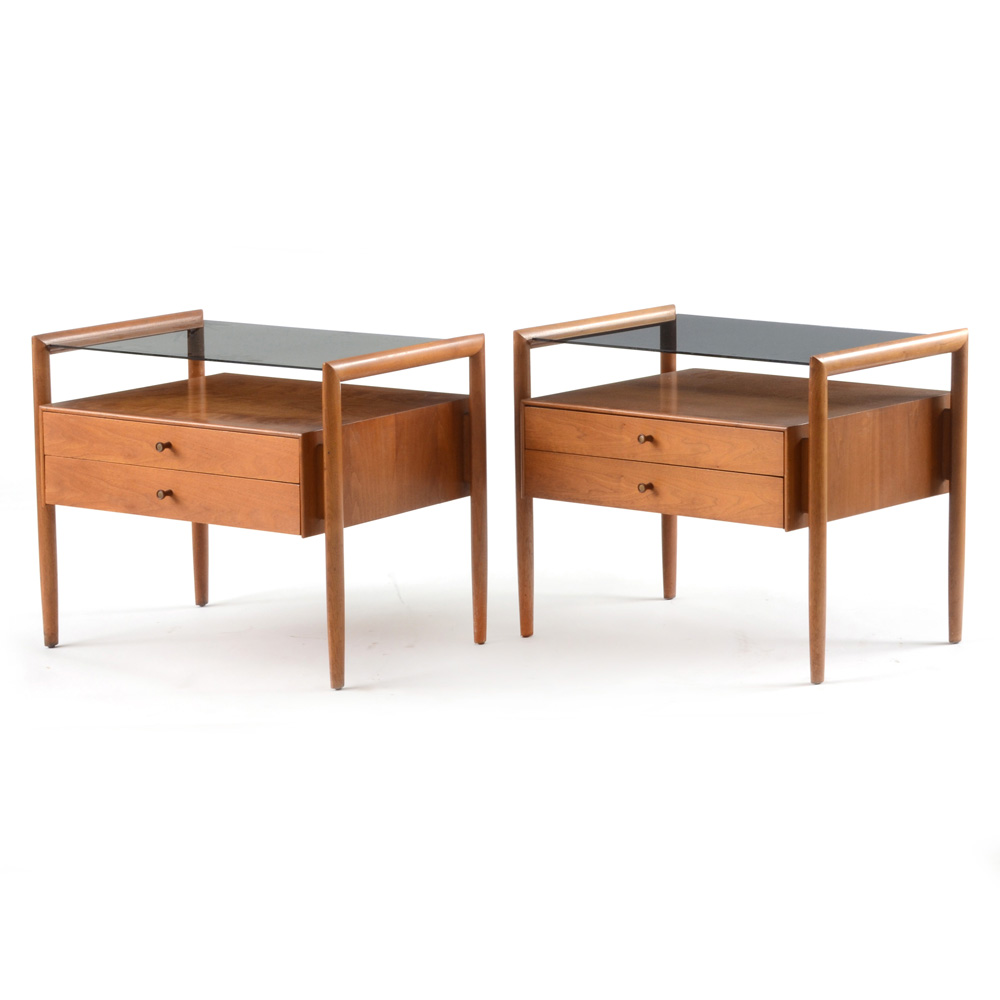 Pair of Edward Wormley for Drexel Mid-Century Modern End Tables