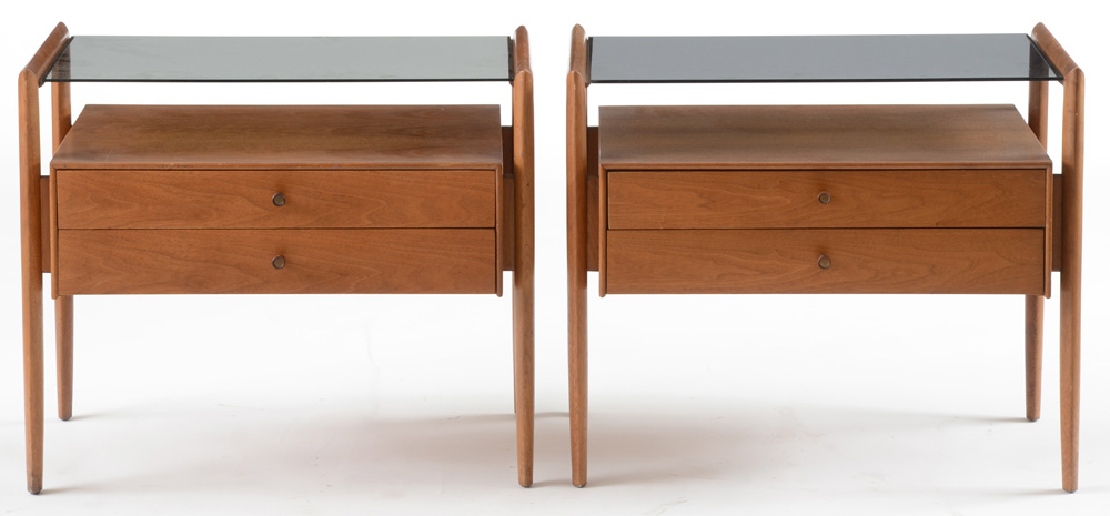 Pair of Edward Wormley for Drexel Mid-Century Modern End Tables