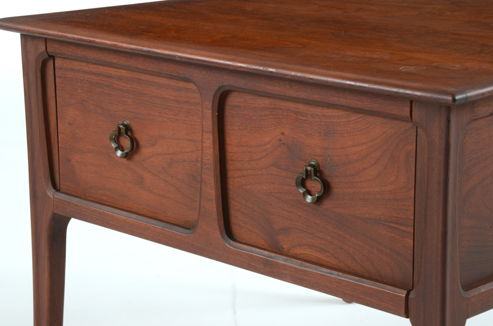 Pair of Mersman Walnut End Tables