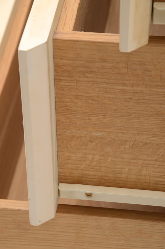 Cream Lacquered Nightstands by Bridgeford