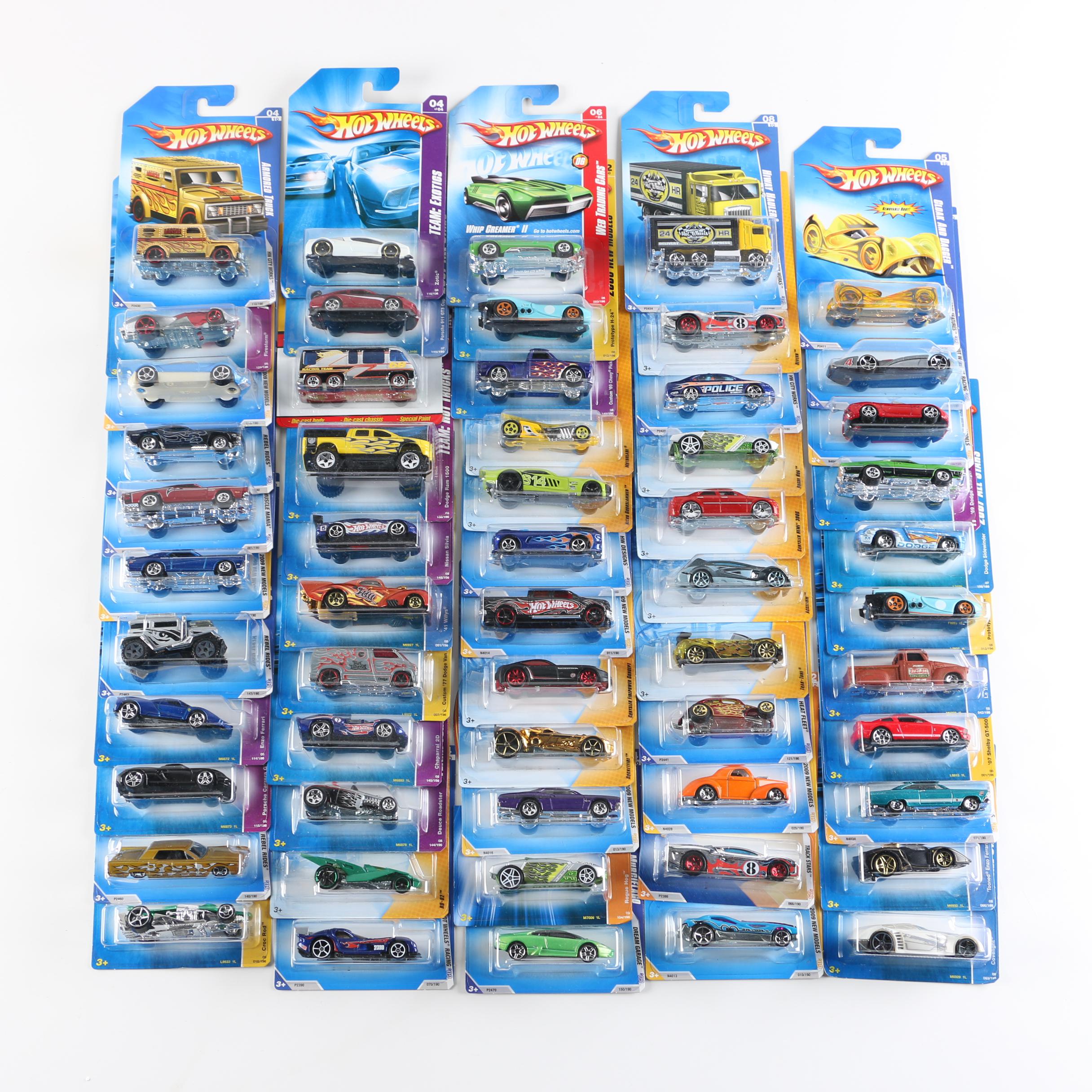 Assortment of Hot Wheels Cars