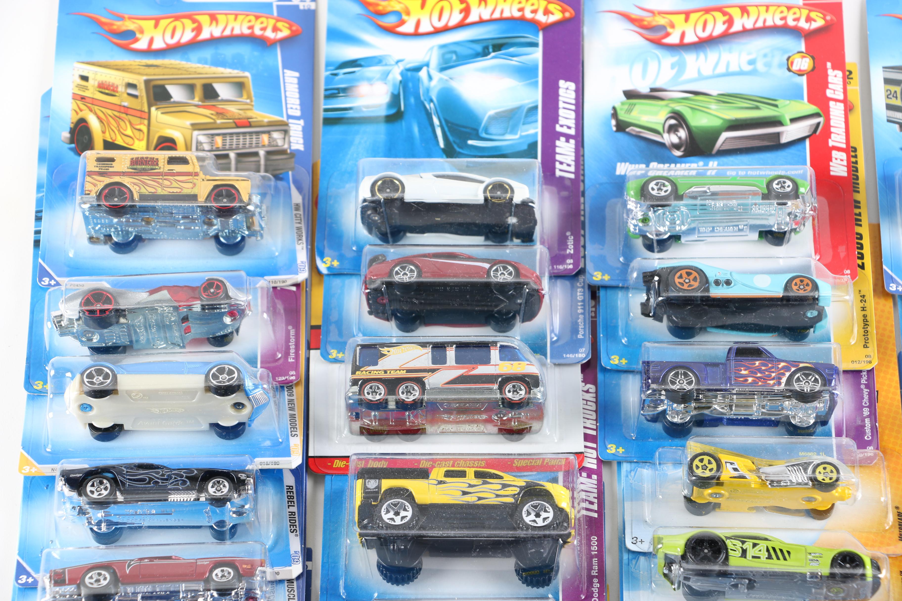 Assortment of Hot Wheels Cars
