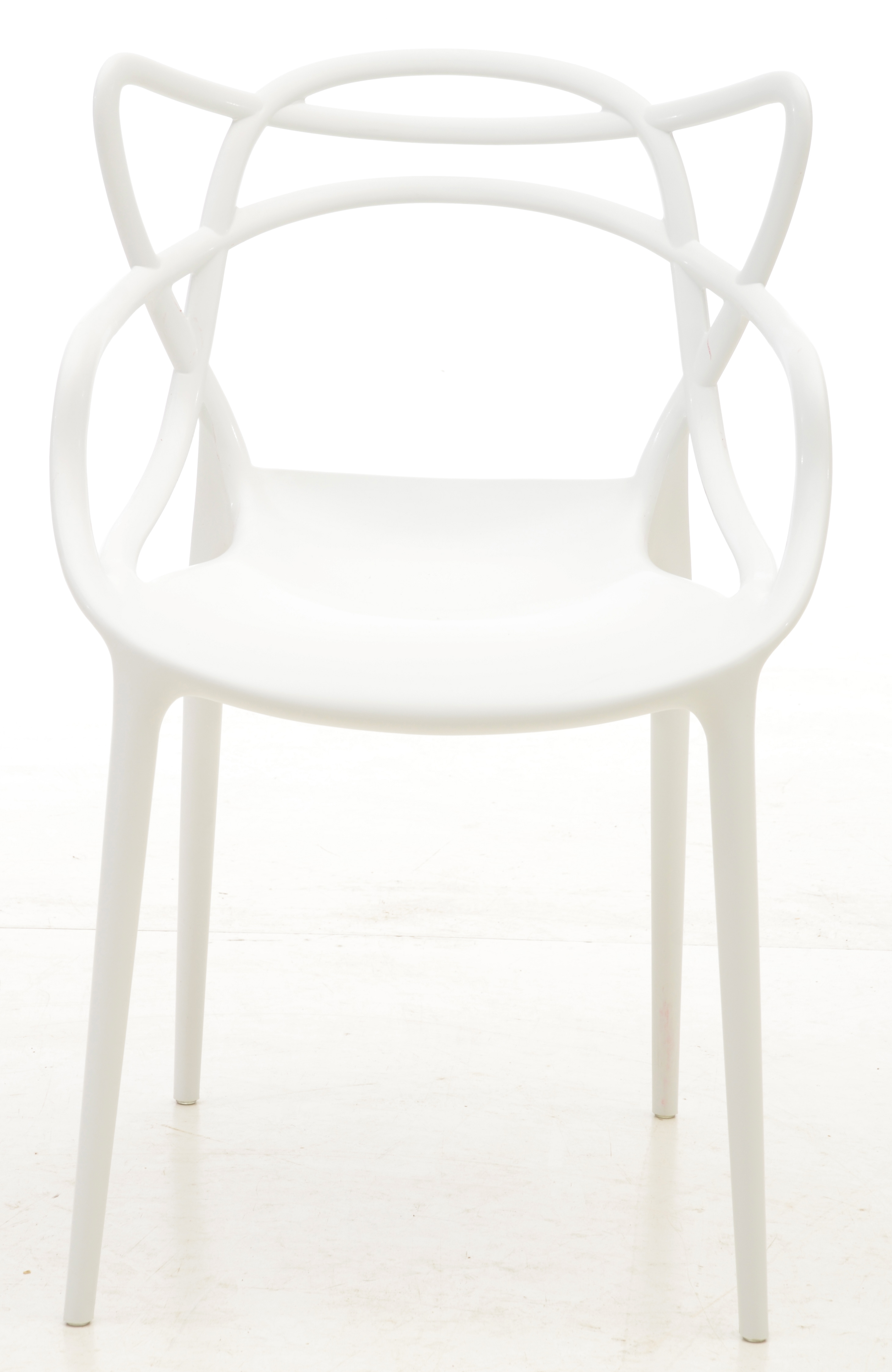 Pair of Modway "Entangled" Chairs in White