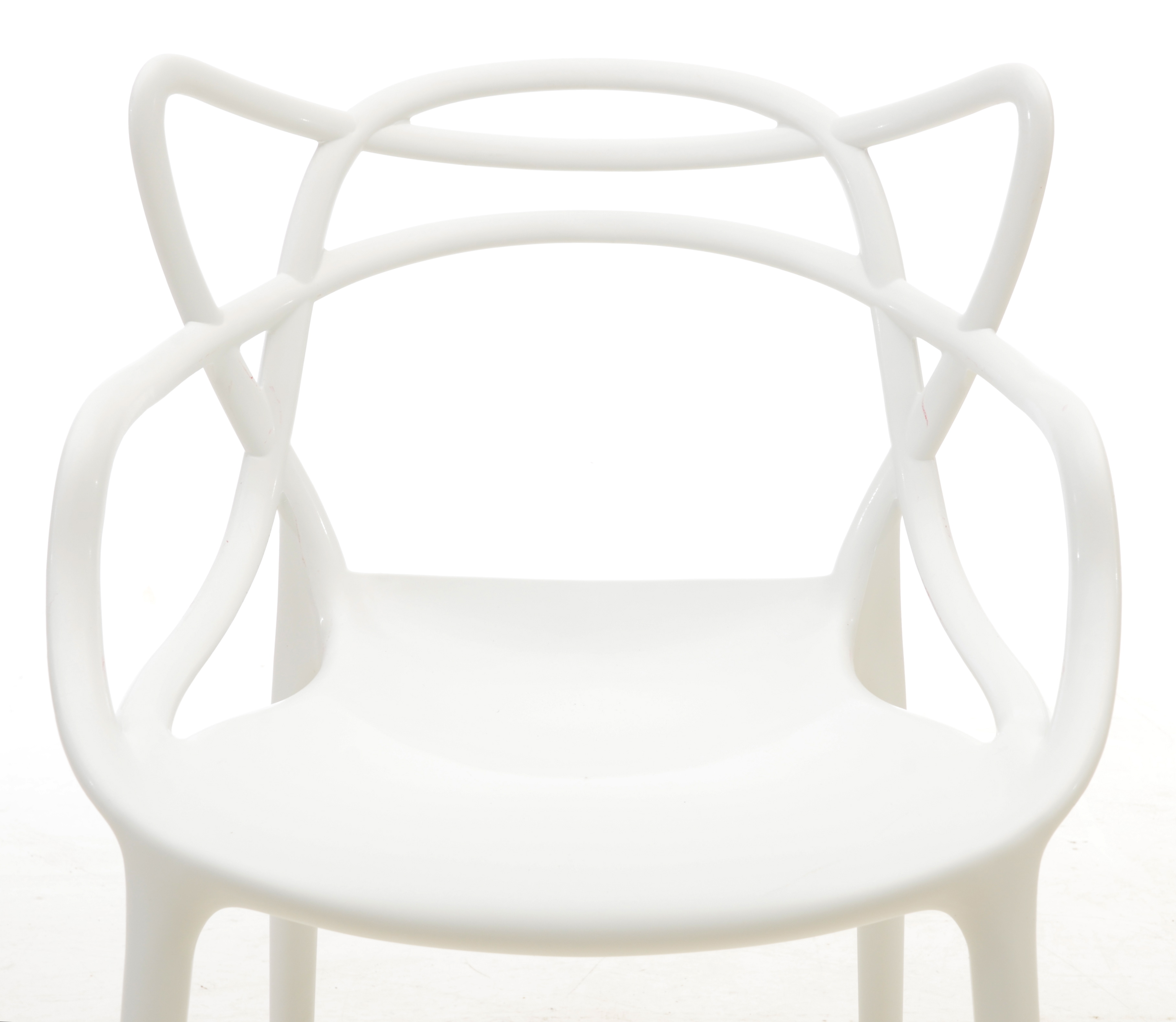 Pair of Modway "Entangled" Chairs in White