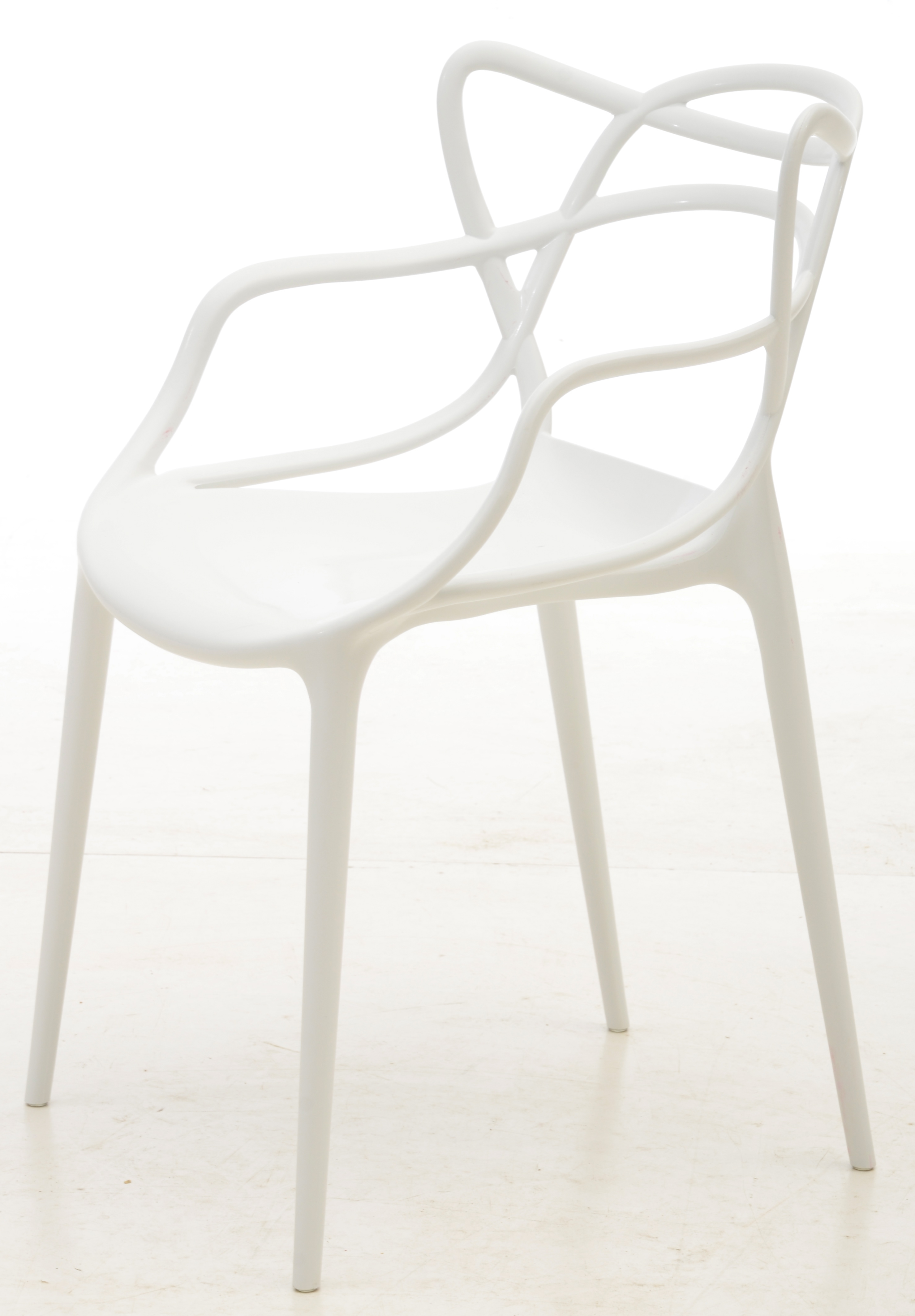 Pair of Modway "Entangled" Chairs in White
