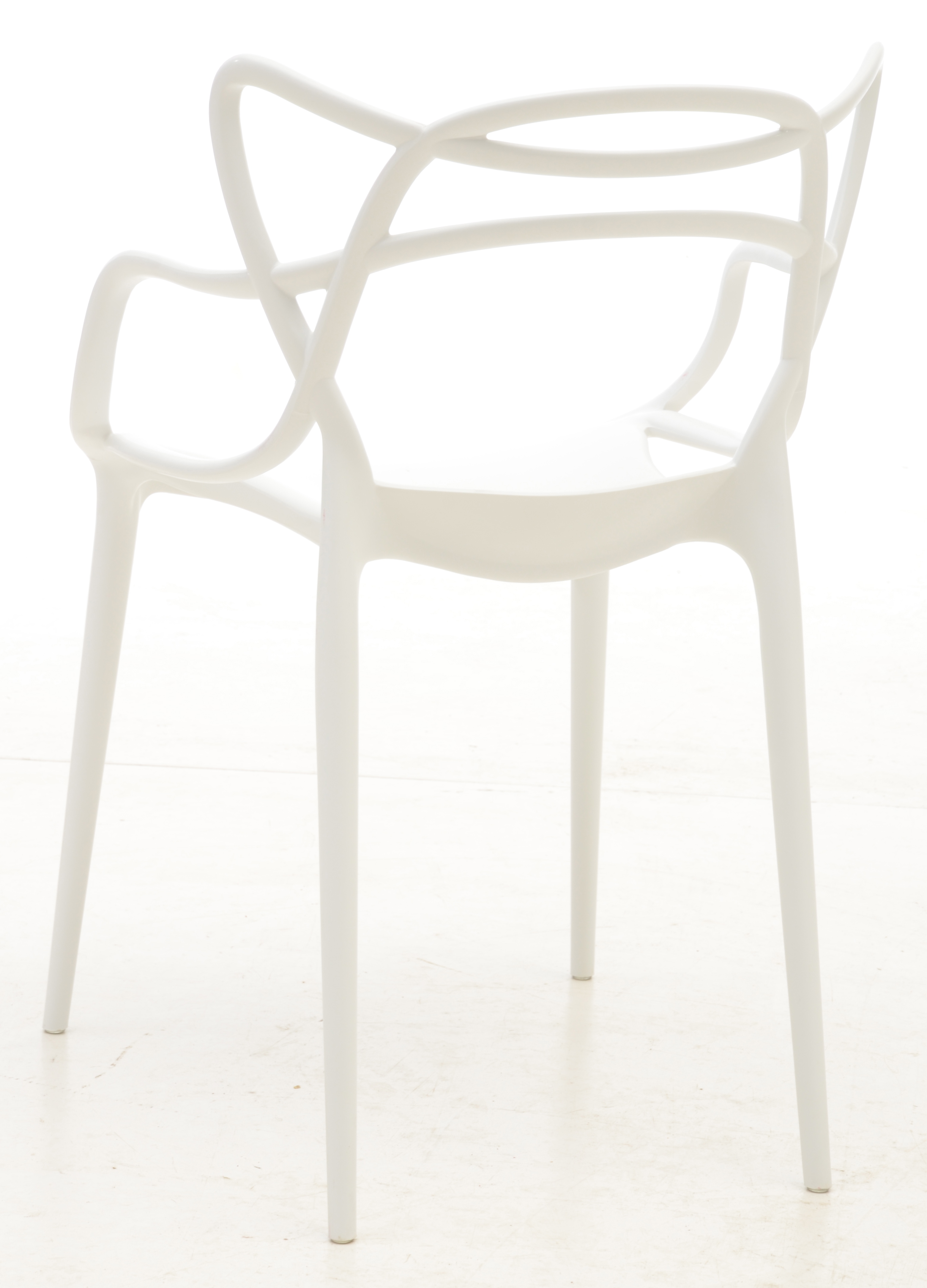 Pair of Modway "Entangled" Chairs in White