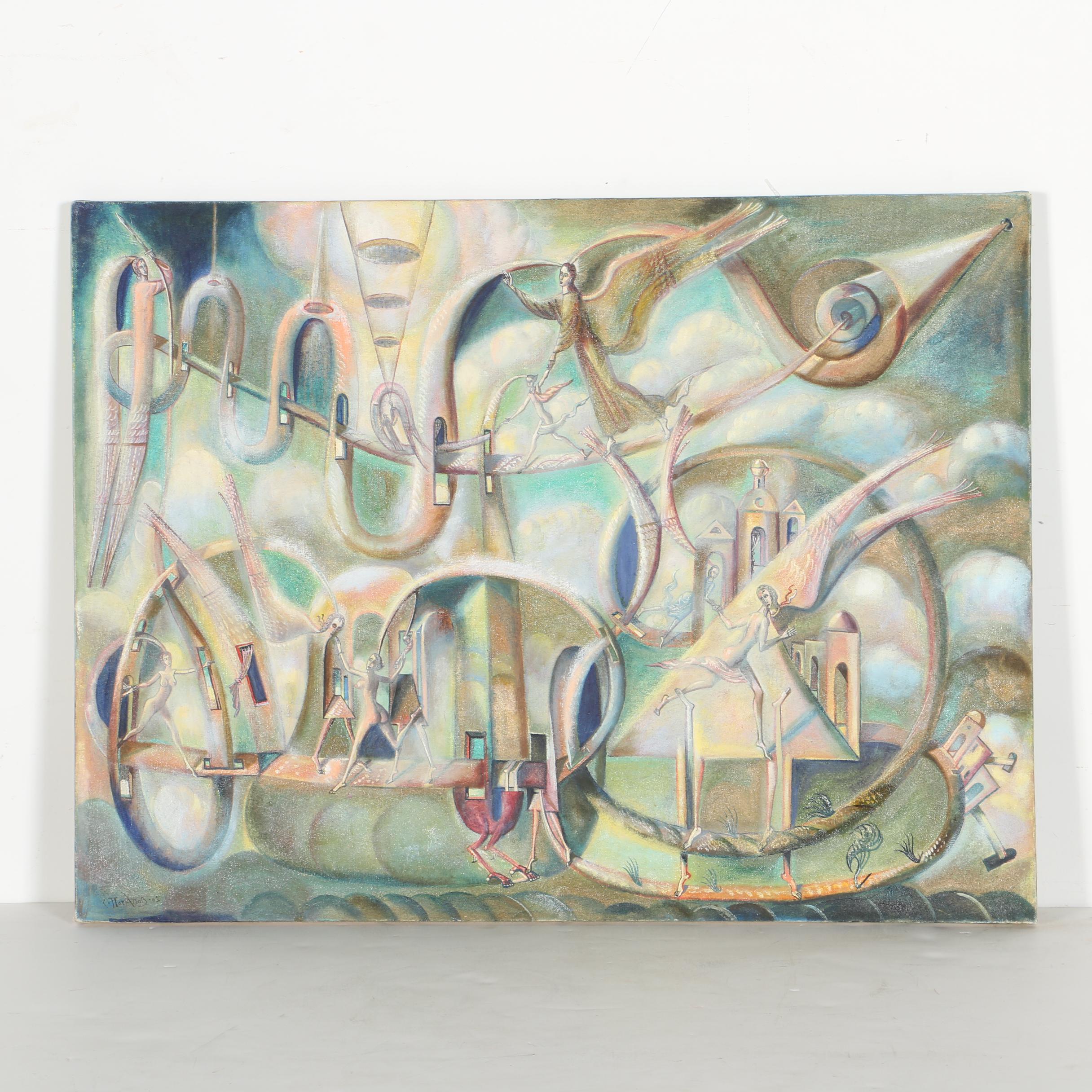 Sergei Vladimirov Potapov Acrylic Painting on Canvas "Destiny"