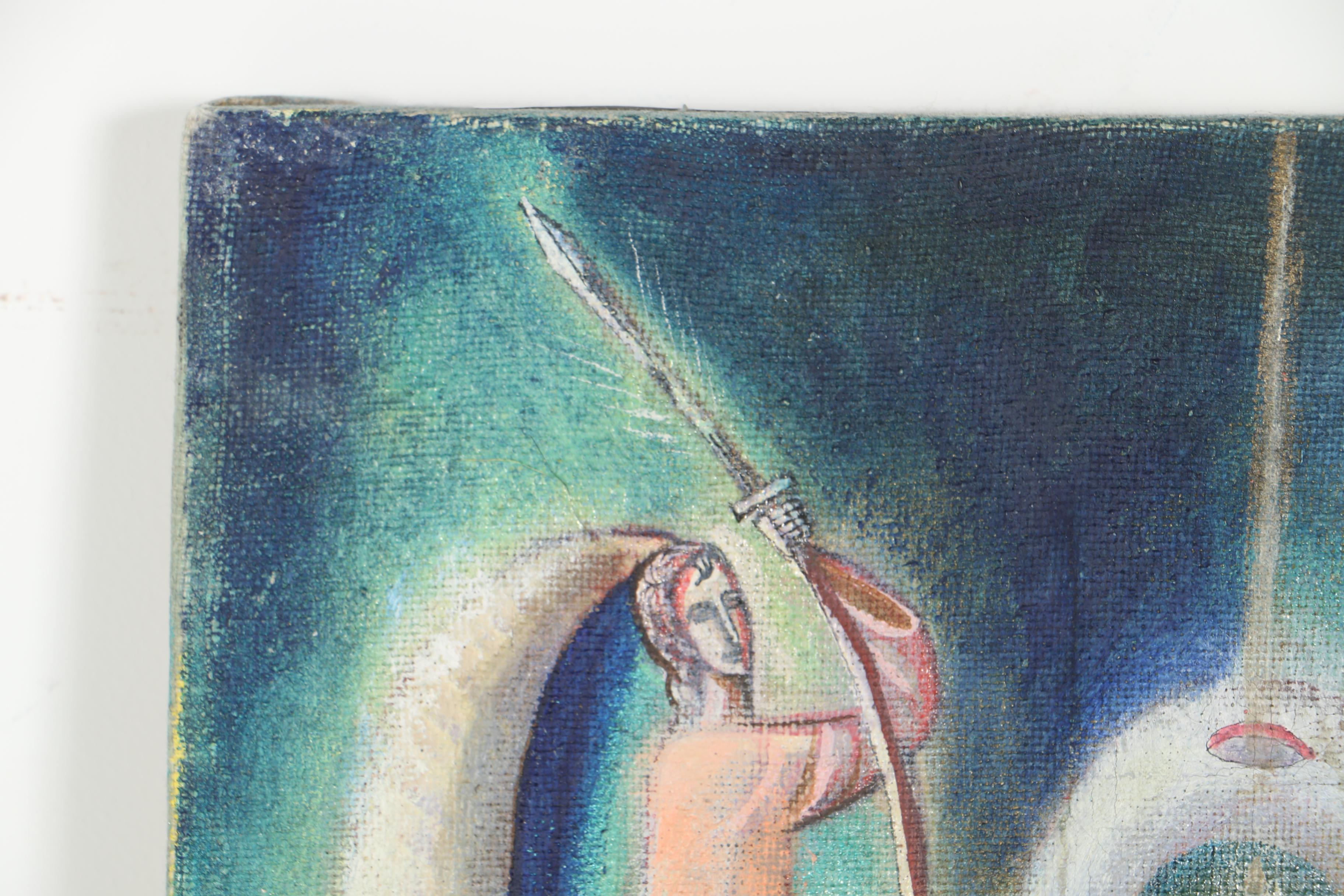 Sergei Vladimirov Potapov Acrylic Painting on Canvas "Destiny"