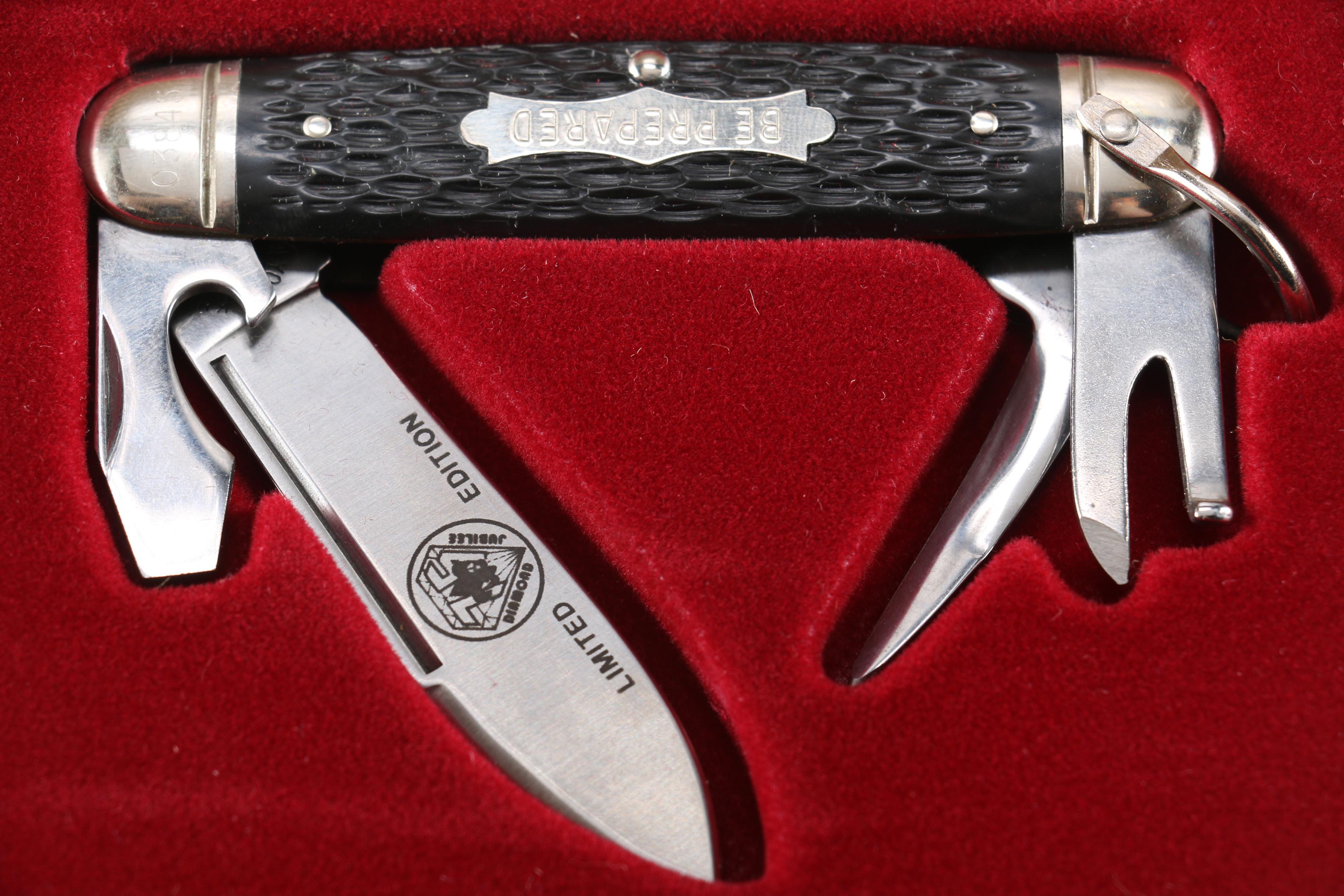 Boy Scouts of America Memorabilia Including Diamond Jubilee Utility Knife