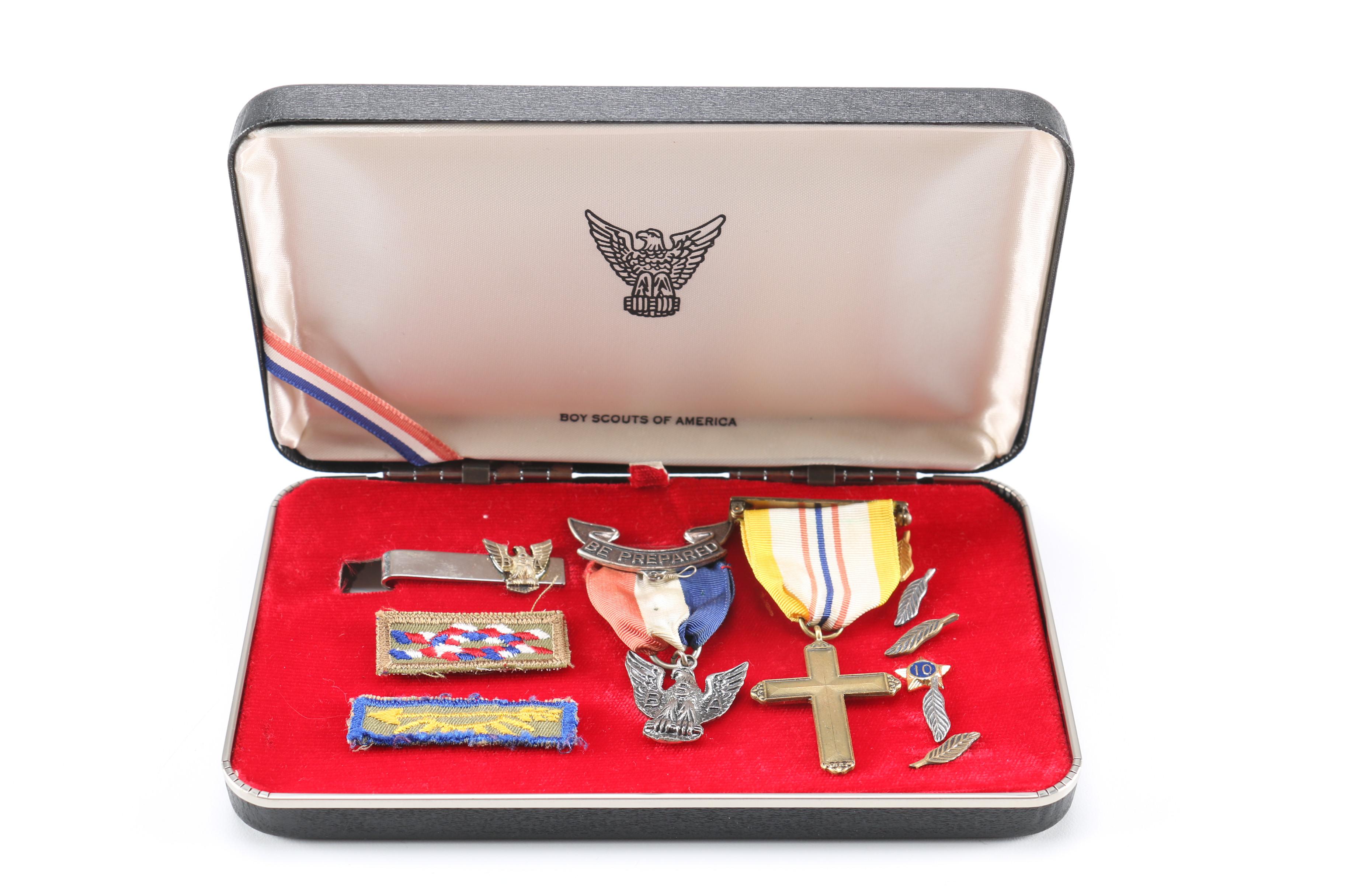 Boy Scouts of America Memorabilia Including Diamond Jubilee Utility Knife